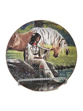 Prairie Flower  Princesses of the Plains Plate Collection By David Wright